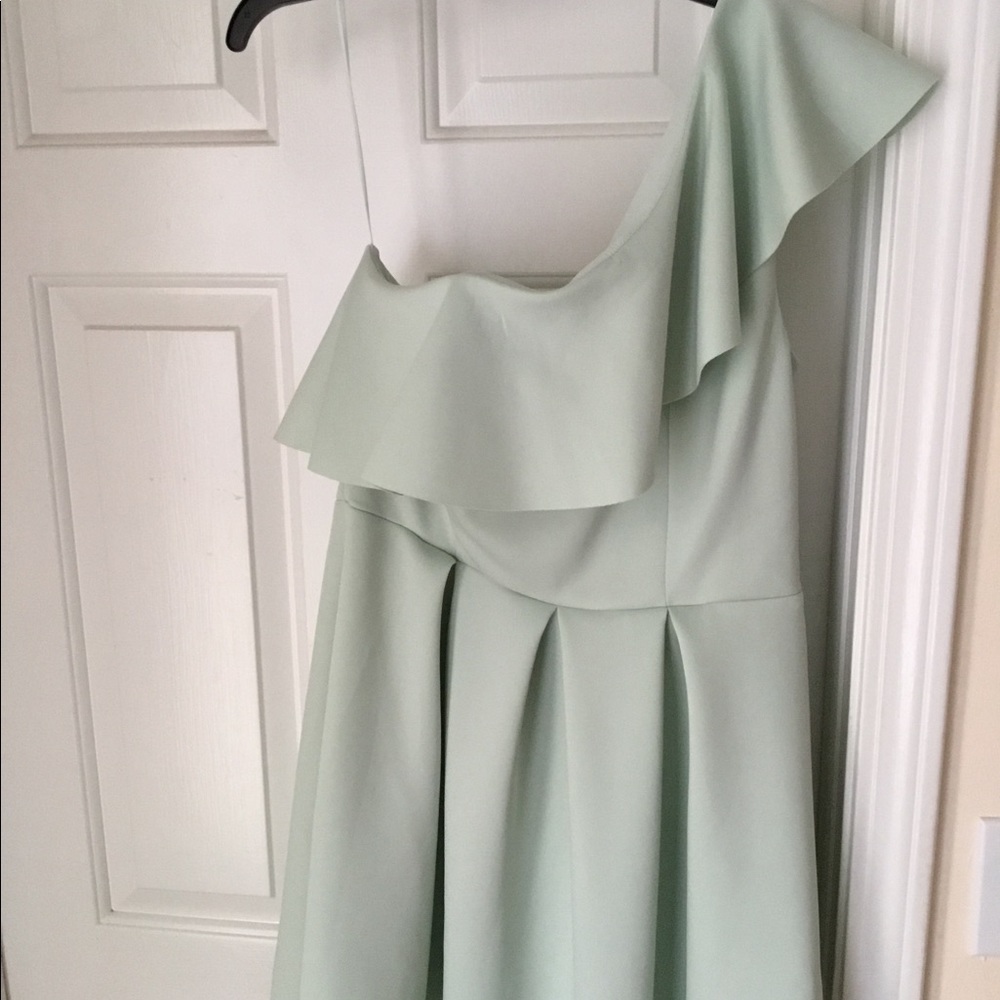 Mint green cocktail dress